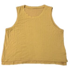 RARE YELLOW LULU workout tank top!!! No tag (size 2-4)